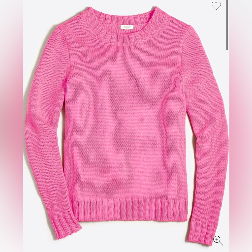 J. Crew Factory “Marnie” Pink Neon Azalea Women's Sweater, Thick Warm